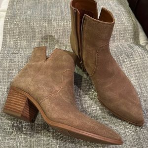 Suede booties
